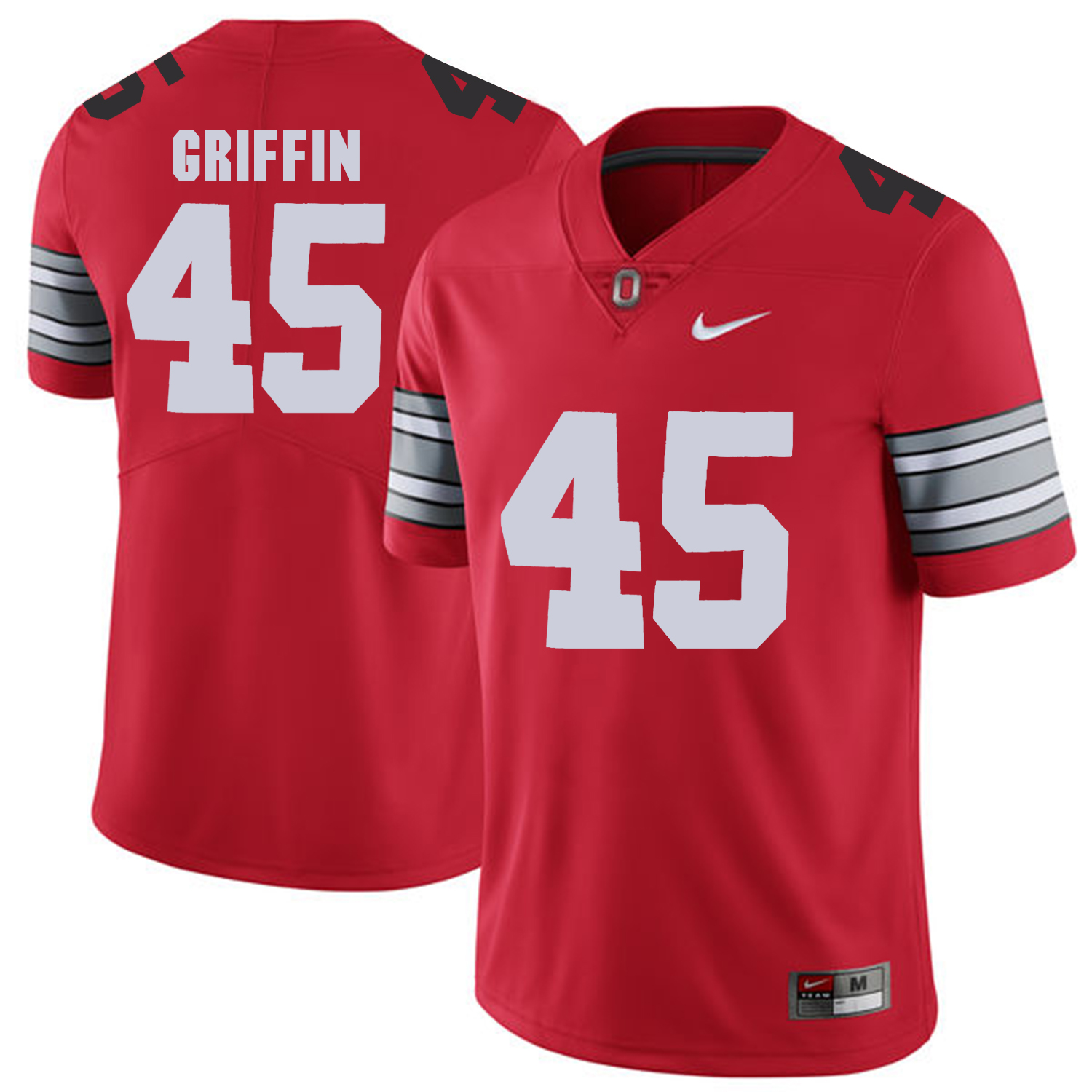 Men Ohio State 45 Griffin Red Customized NCAA Jerseys